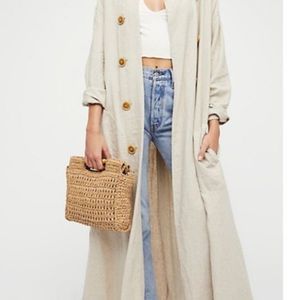 NWT free people sweet Melody Trench Coat Rare SMALL .M
